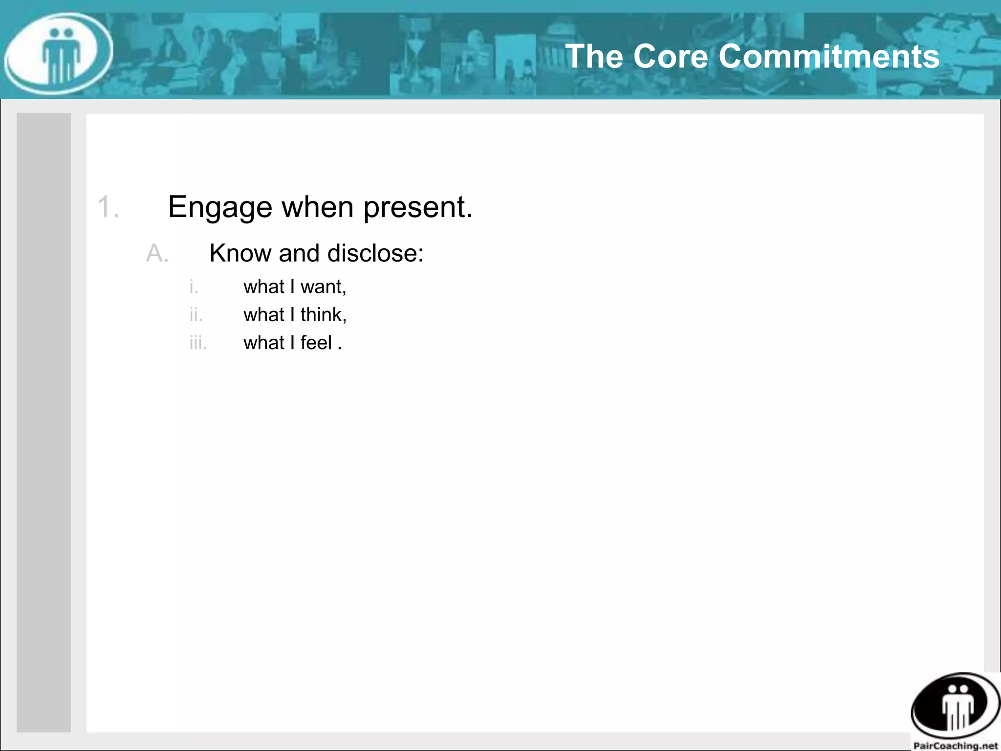 The Core System V 3.011 commitments11 protocols
