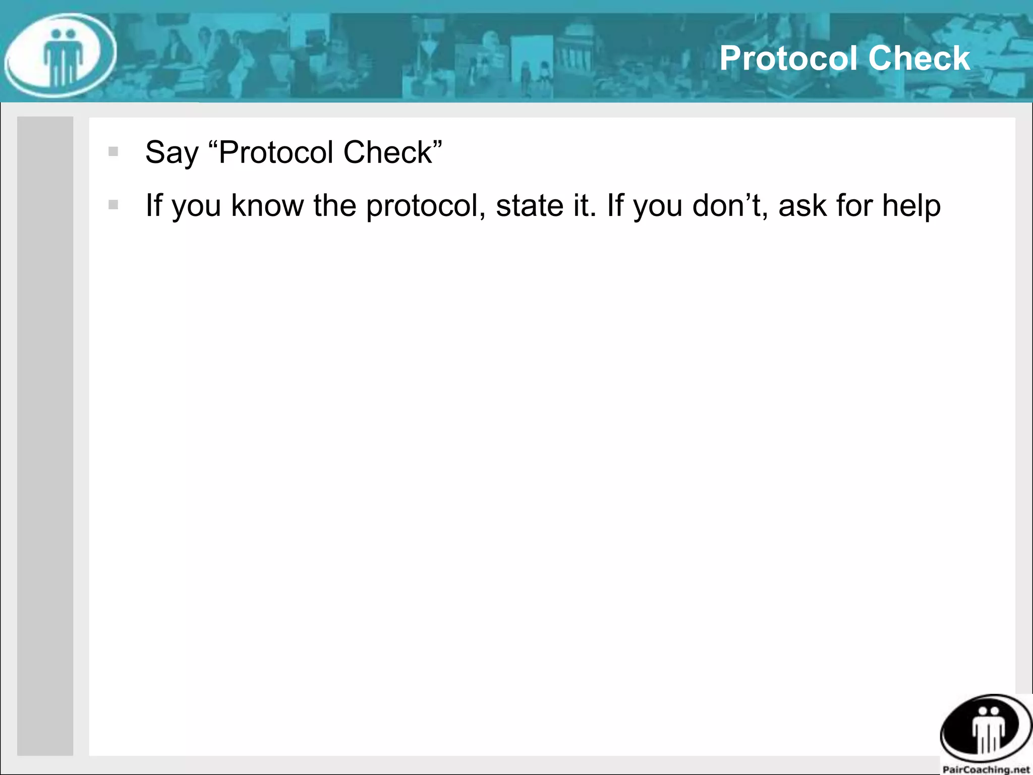 Check-outProblemWhen we can’t be mentally present we stay in a meeting anyway, regardless of the cost to our false presence to our self and our teamSolutionWhen we are not contributing, we must leave the environment without distracting our teammates