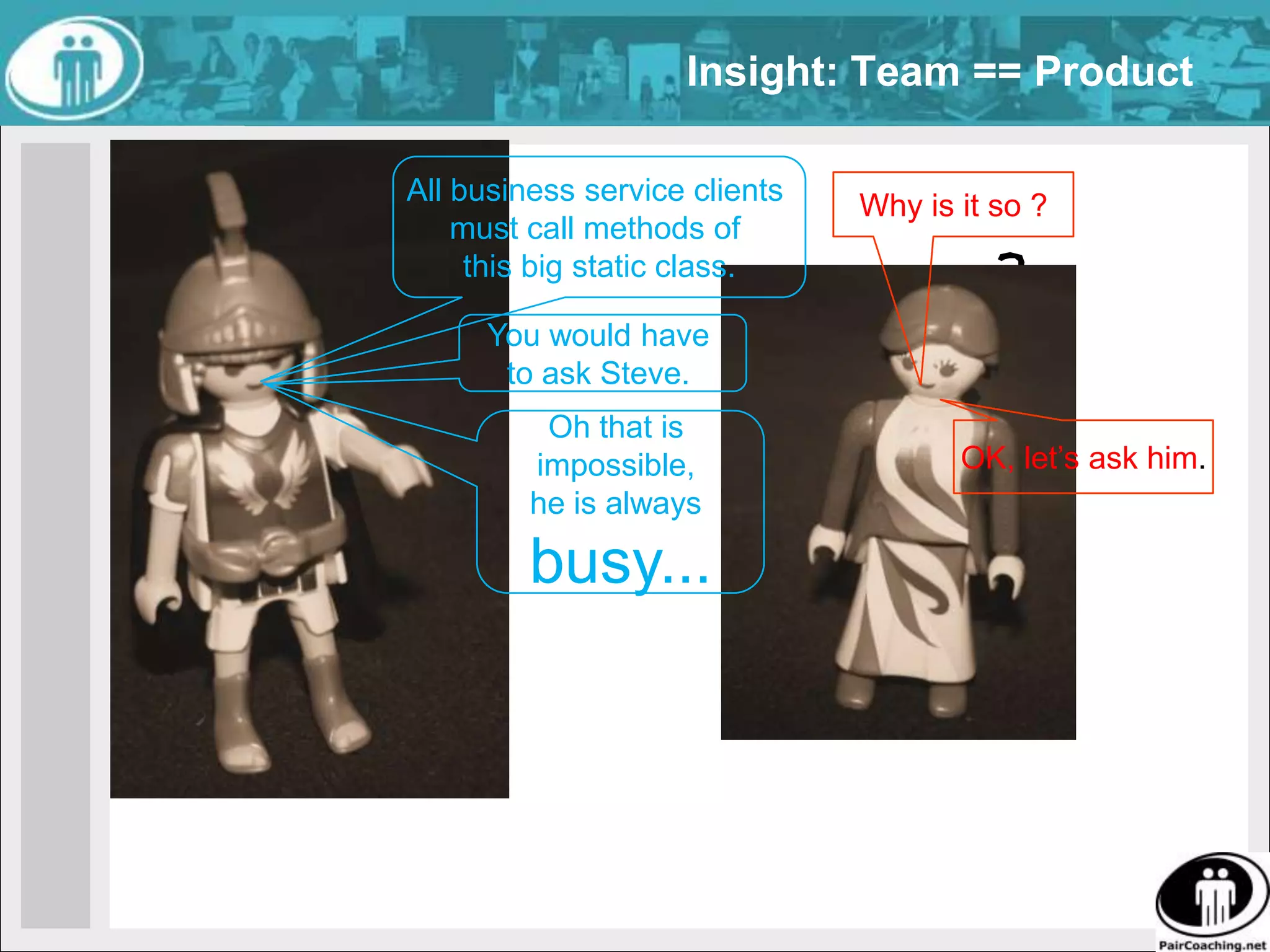 Far VisionProblemWe work hard, burn out, and wonder why we botherSolutionInsist that all projects have a long term noble purpose