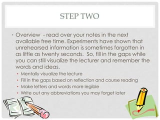 The cornell note taking system | PDF