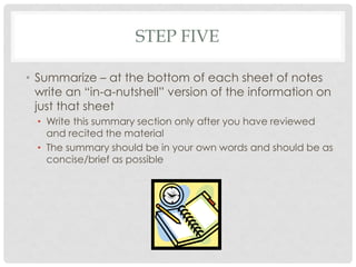 The cornell note taking system | PDF