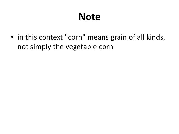 The Corn Laws