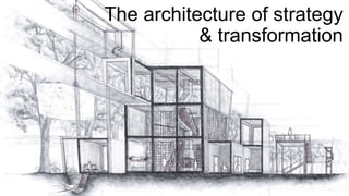 The architecture of strategy
& transformation
 