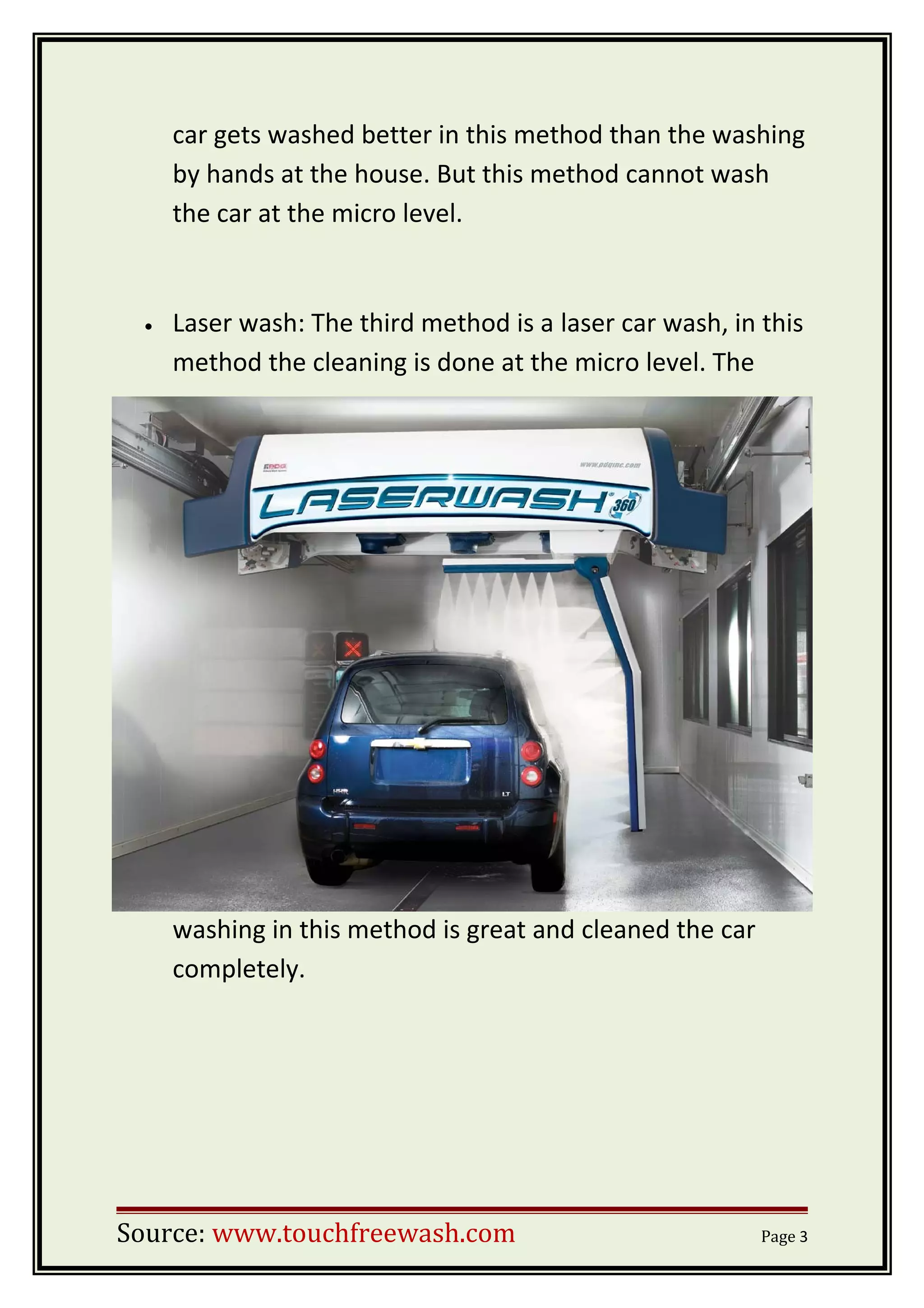 The correct way to wash a car | DOC