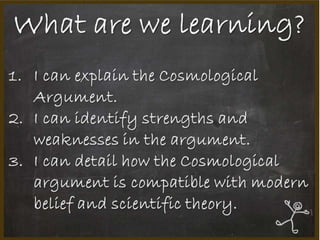 The Cosmological Argument