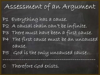 The Cosmological Argument