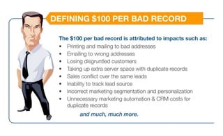 The Cost Of Bad (And Clean) Data | PPTX