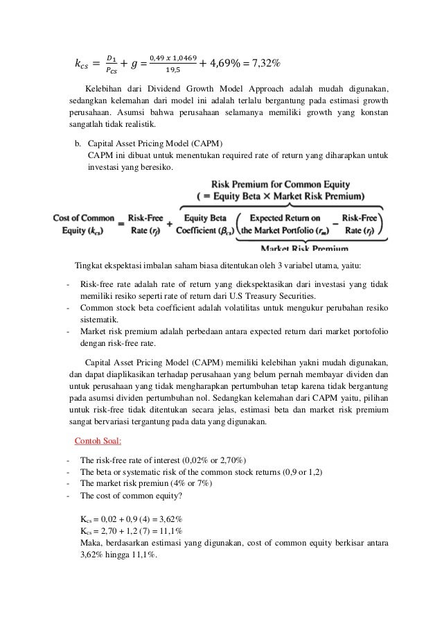 The Cost Of Capital Abshor Marantika Rosita Purwaningsih 3 04