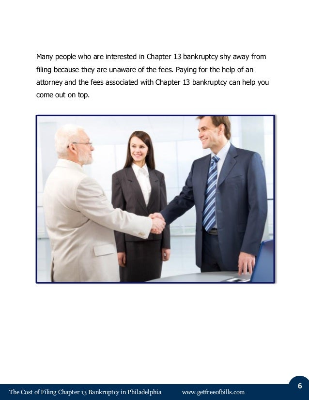 The Cost of Filing Chapter 13 Bankruptcy in Philadelphia The Cost of Filing Chapter 13 Bankruptcy in Philadelphia