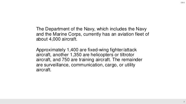 The Cost of Replacing Today’s Naval Aviation Fleets Slide 3