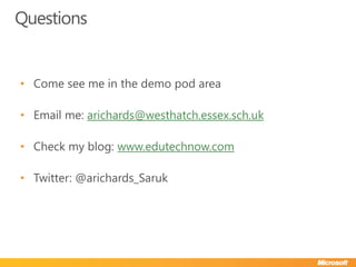 A Constant ReminderStudent are emailed a live copy of the form for their recordsTheir targets are on the main page of the Learning gateway