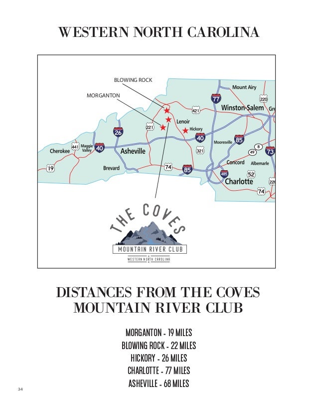 Visitor's Guide The Coves Mountain River Club, North Carolina Mount…