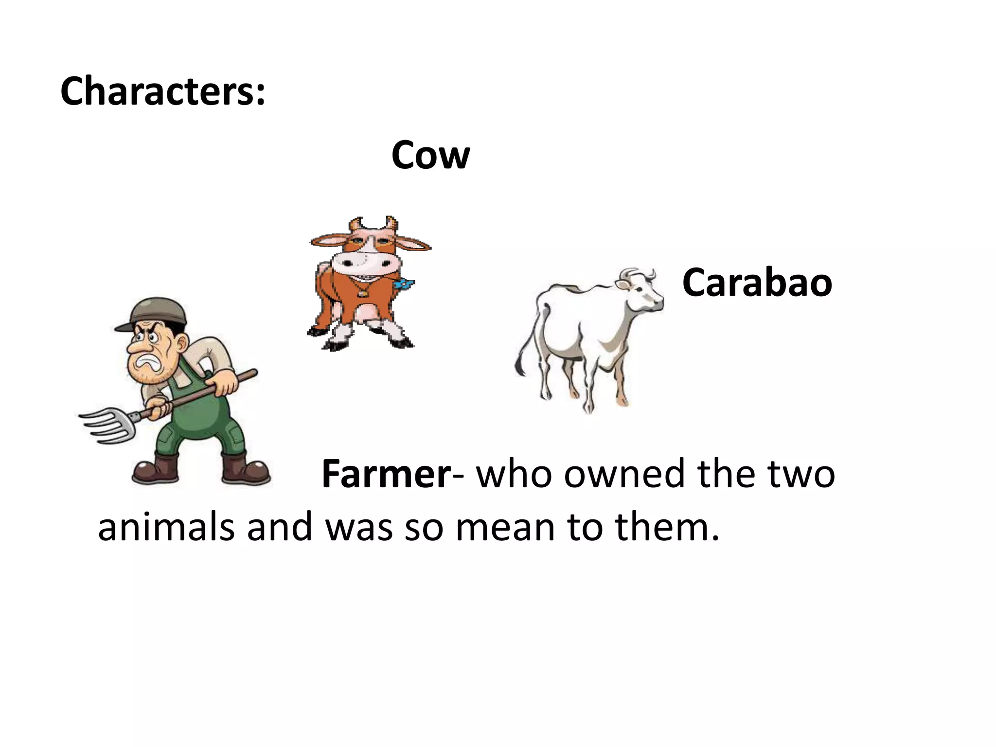 the cow and the carabao short story