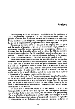 The c programming language