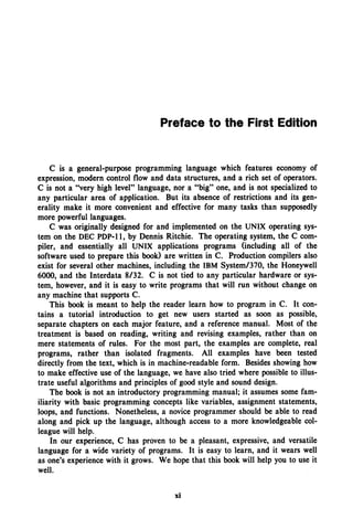 The c programming language