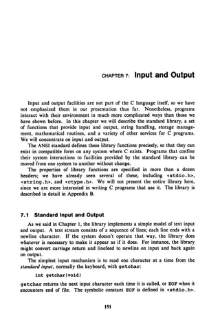 The c programming language