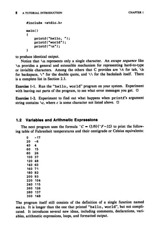The c programming language