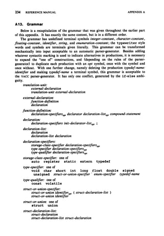 The c programming language