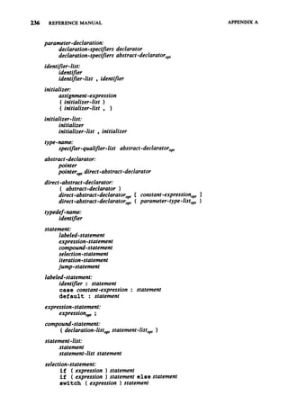 The c programming language