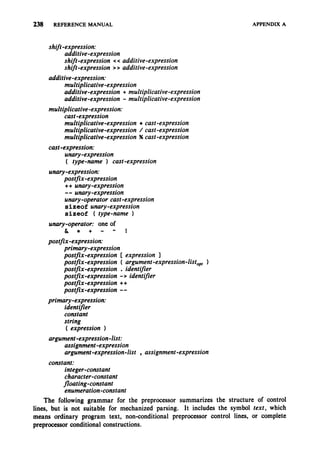 The c programming language