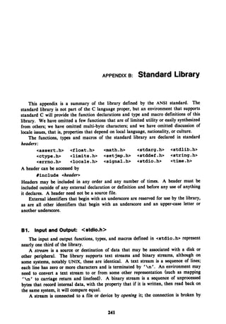 The c programming language