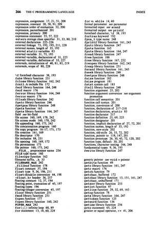 The c programming language