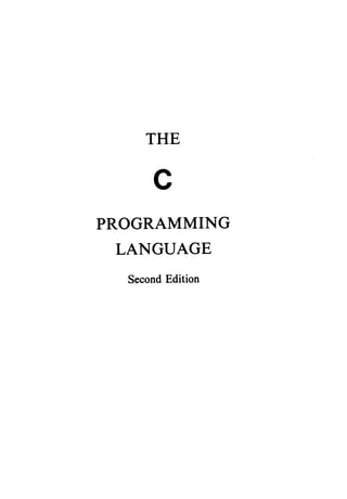 The c programming language