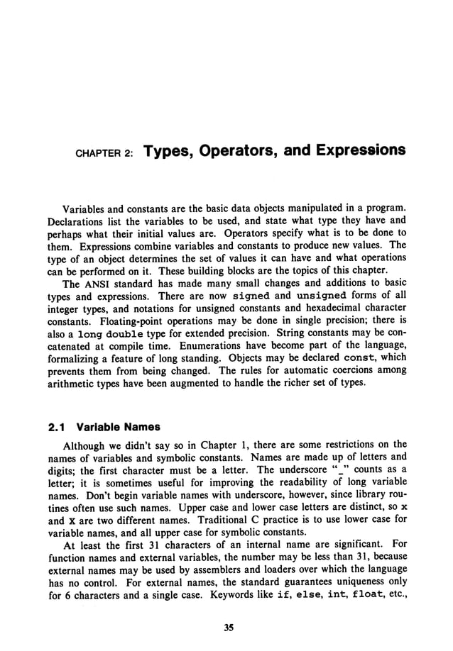 The c programming language | PDF