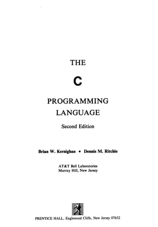 The c programming language