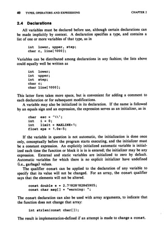 The c programming language