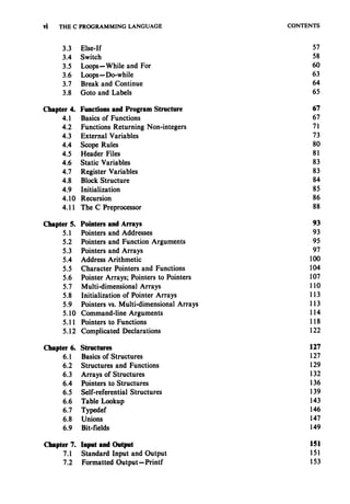 The c programming language