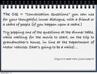 The CQ 001 - Conversation Questions