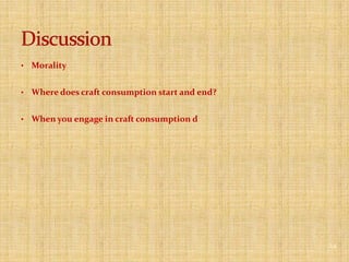 15Is this Craft Consumption?