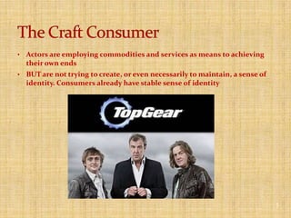 Constraint to consume in a way mass society does3The Dupe