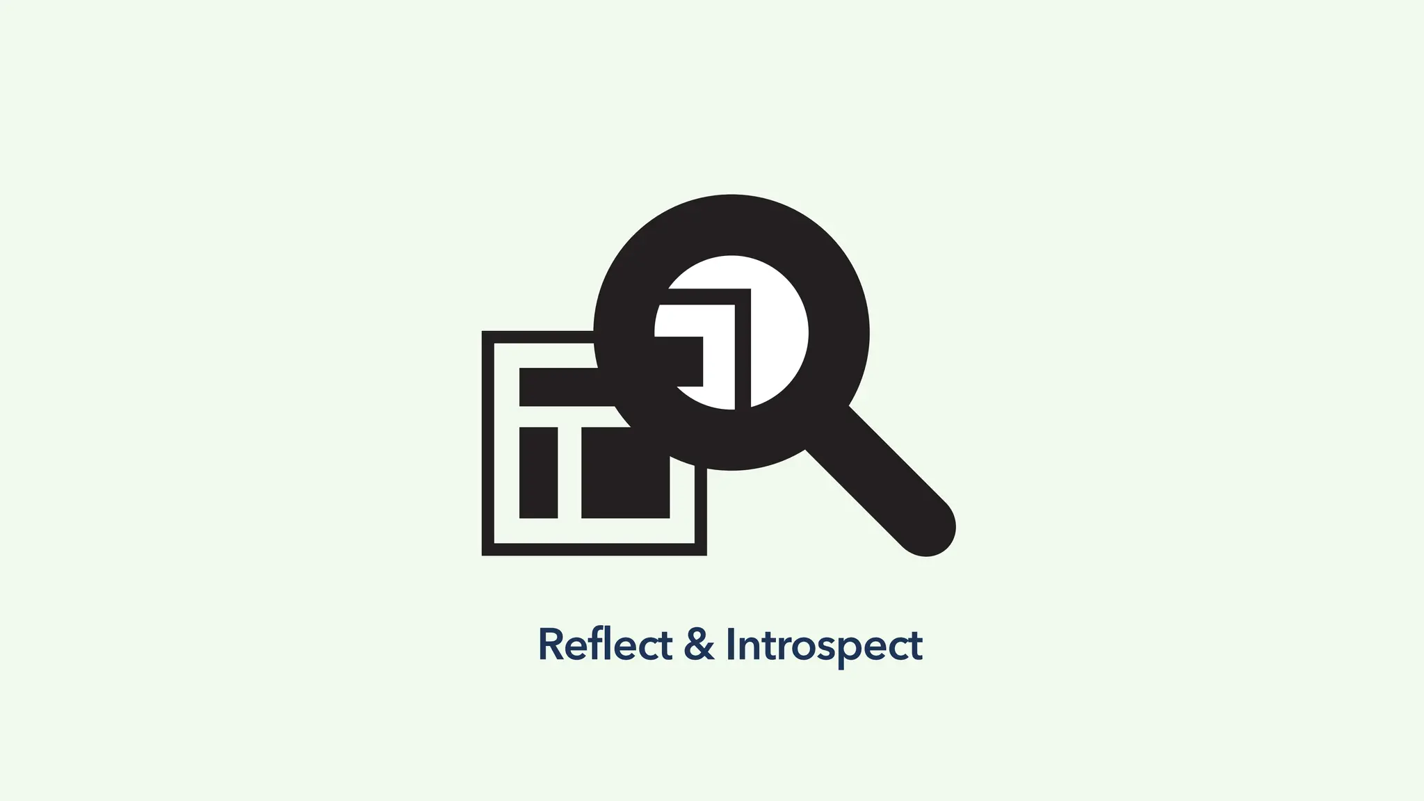 Iteration
Reflect & Introspect
 