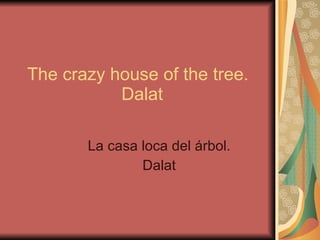 The crazy house of the tree.   Dalat La casa loca del árbol. Dalat 