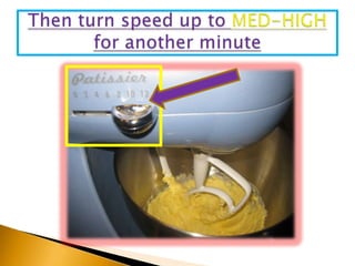 Then turn speed up to MED-HIGH for another minute