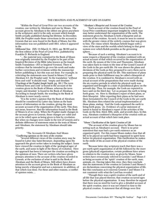 The creation and placement of life upon the earth | PDF