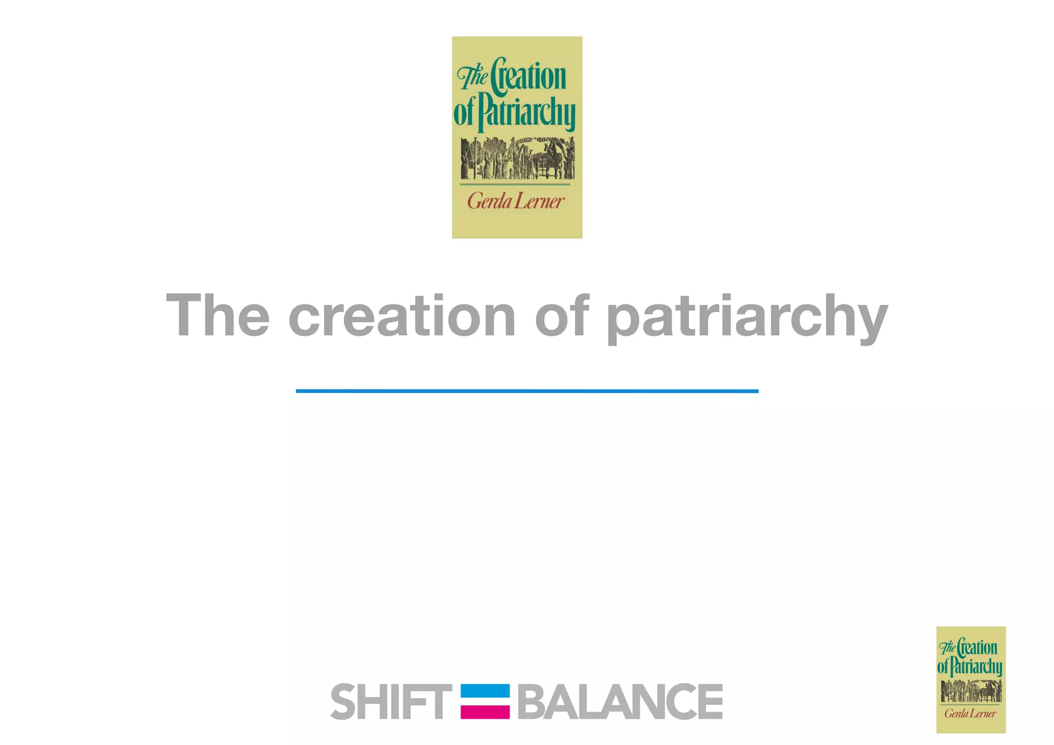 The Creation Of Patriarchy PDF The creation of patriarchy pdf
