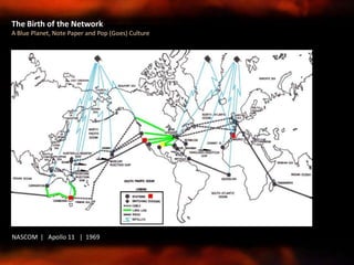 The Birth of the Network
A Blue Planet, Note Paper and Pop (Goes) Culture
NASCOM | Apollo 11 | 1969
 