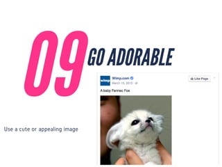 Use a cute or appealing image
09
GO ADORABLE