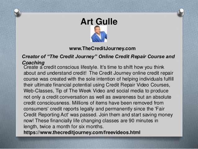 The Credit Journey Online Credit Repair Course And Coaching 