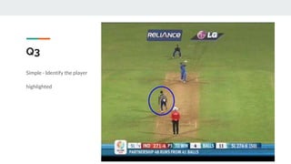 Q3
Simple - Identify the player
highlighted
 