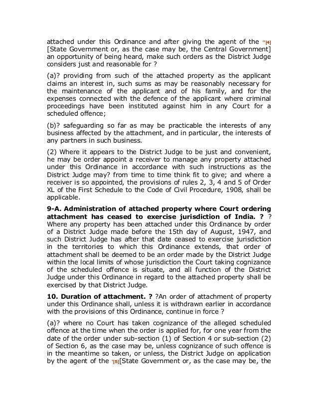 The criminal law amendment ordinance, 1944