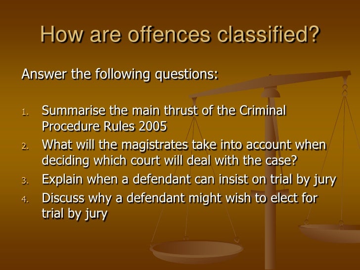 The Criminal Process
