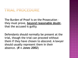 Group WorkIn your group consider the following: (Give reasons for your answers)If you were charged with burglary, an either way offence, what type of trial would you prefer? Would you want your case to be heard by a professional judge and jury in the crown court or by the magistrate’s court?  