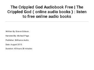 the crippled god book the crippled god book