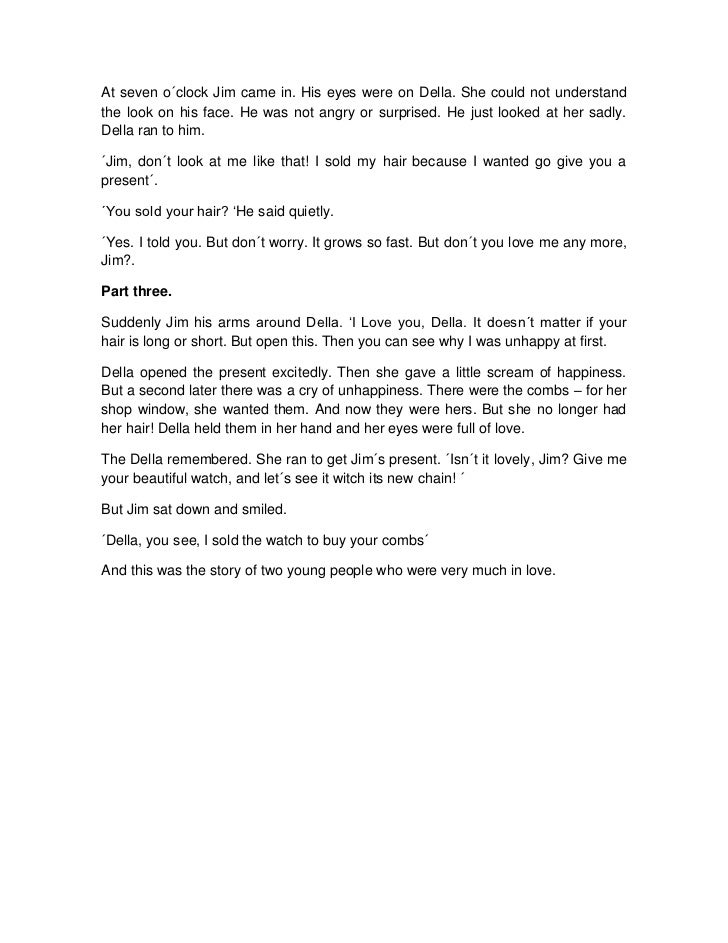 ️ Jim and della short story. Short Stories The Gift of the Magi by O