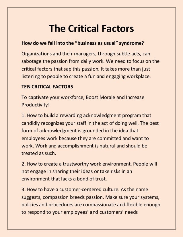 the-critical-factors
