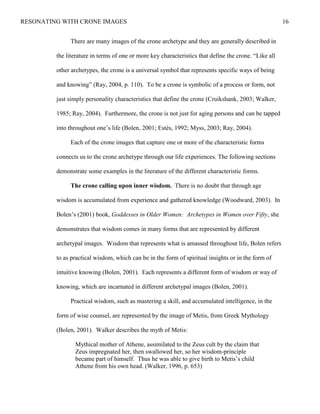 The Crone Archetype (thesis) | PDF